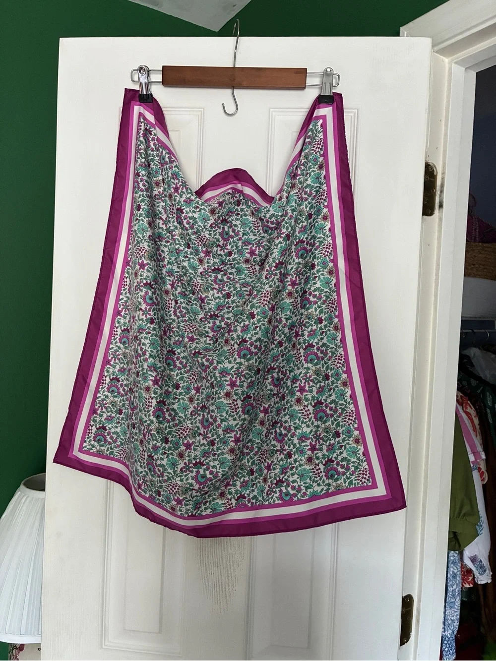 J. Crew Factory Floral Faux Silk Scarf